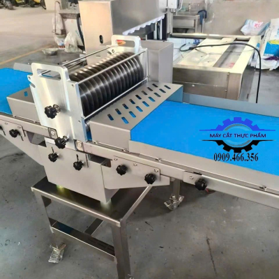 MÁY CẮT THỊT TỪNG KHỔ, MÁY CẮT THỊT TƯƠI DẠNG SỢI CÓ BĂNG TẢI