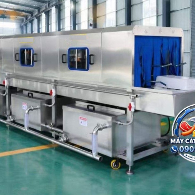 MÁY RỬA KHAY NHỰA, RỬA RỔ NHỰA CÔNG NGHIỆP - RỬA SẠCH, TIẾT KIỆM NHÂN CÔNG