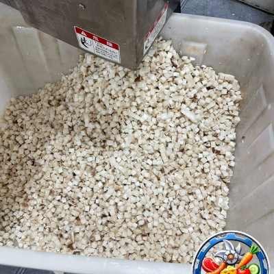 Máy Cắt Hạt Lựu Nấm Đùi Gà Công Nghiệp - Cắt Nhanh, Đồng Đều, Năng Suất Cao